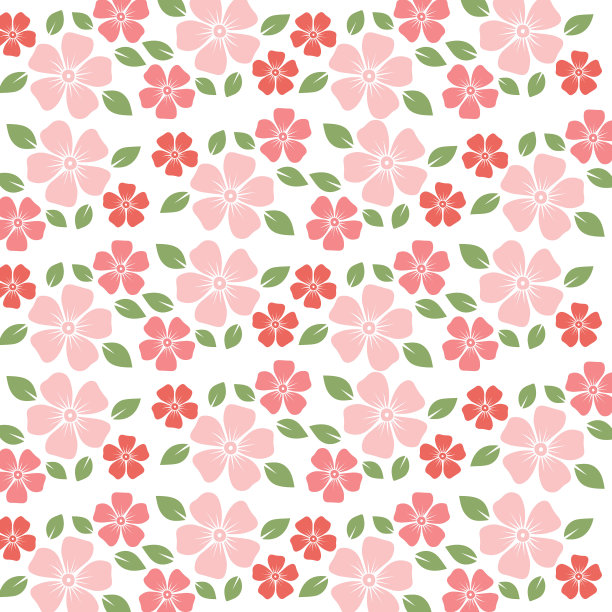 无缝图案与粉红色的花朵图片下载