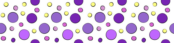 多色粉紫黄圆点无缝图案。聪明的孩子手绘的背景纹理点，点，气泡，不同大小的圆圈。图片下载