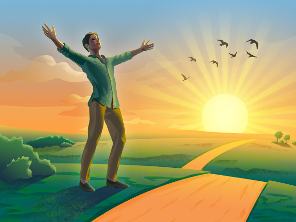 落日的幸福图片下载