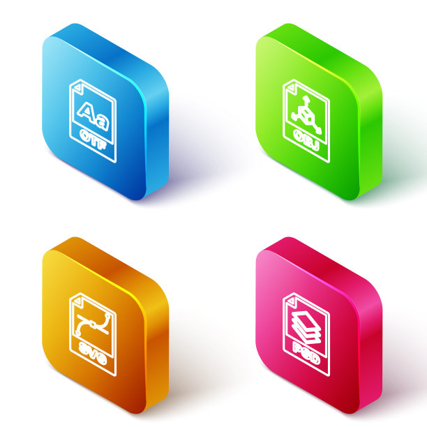 设置等距线OTF文件文档，OBJ, SVG和PSD图标。向量图片下载