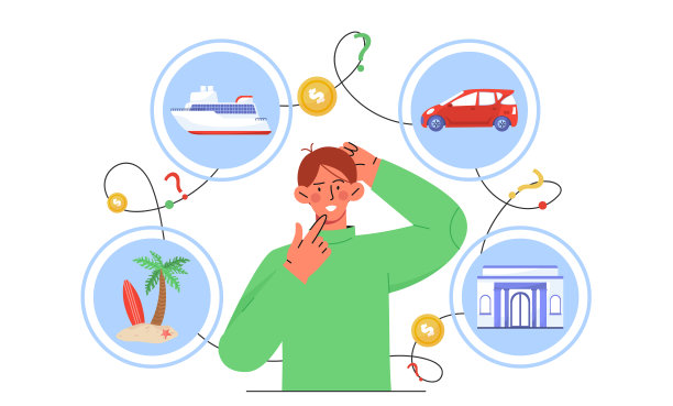 人物梦想财富矢量概念图片下载