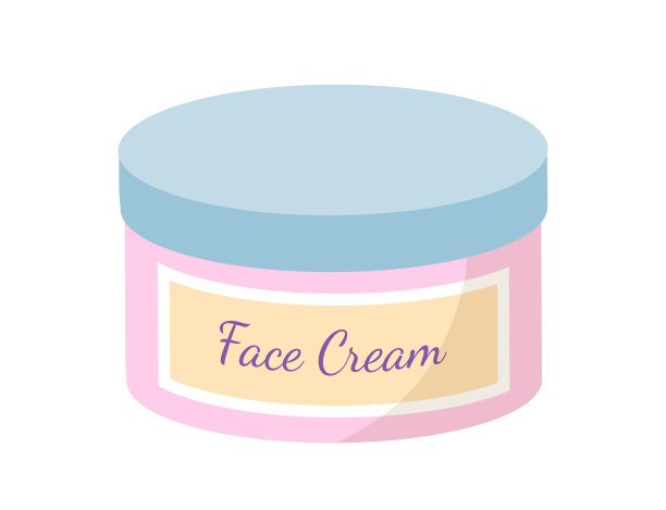 化妆品面霜矢量概念图片下载