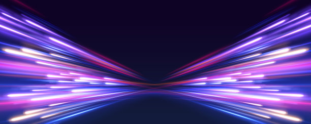 全景高速技术概念，光抽象背景。图片下载