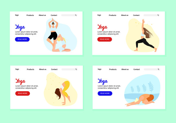 瑜伽或普拉提网站图片下载