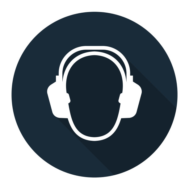 听力保护标志地板标志图片下载