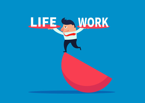 商人努力平衡工作和生活图片下载