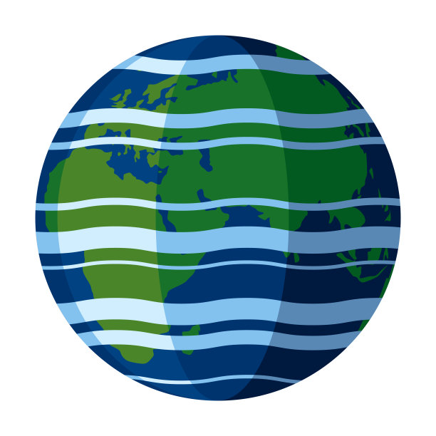 地球图标上透明的背景图片下载