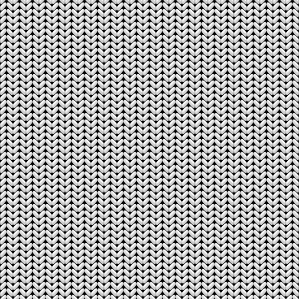 白色无缝矢量针织背景图片下载