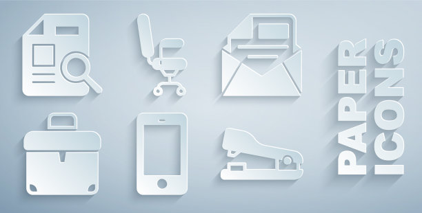 设置手机邮件和电子邮件公文包图片下载