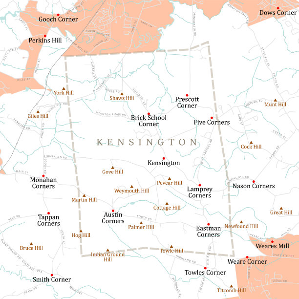 NH罗金厄姆肯辛顿向量路线图图片下载