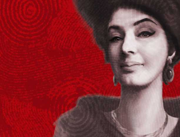 中年妇女的风景肖像图片下载