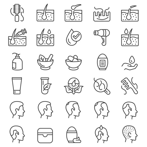 脱发图标设置图片下载