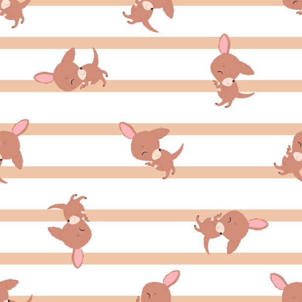 袋鼠无缝模式图片下载