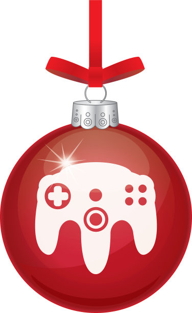 控制器红色圣诞装饰4图片下载