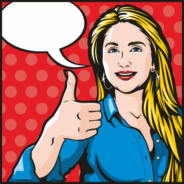 竖起大拇指的女人图片下载