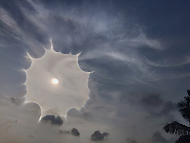 艺术编辑早晨的日出使用瘸子图片下载