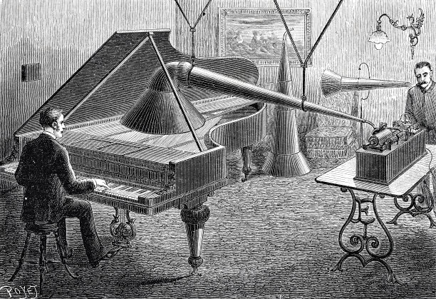 记录钢琴声音的装置图片下载