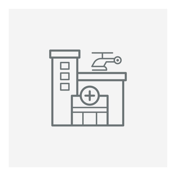 医院建筑图标图片下载