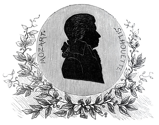 沃尔夫冈·阿玛多伊斯·莫扎特的剪影图片下载