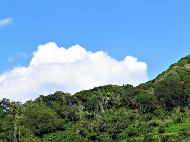 海边的群山。晴朗的一天。图片下载
