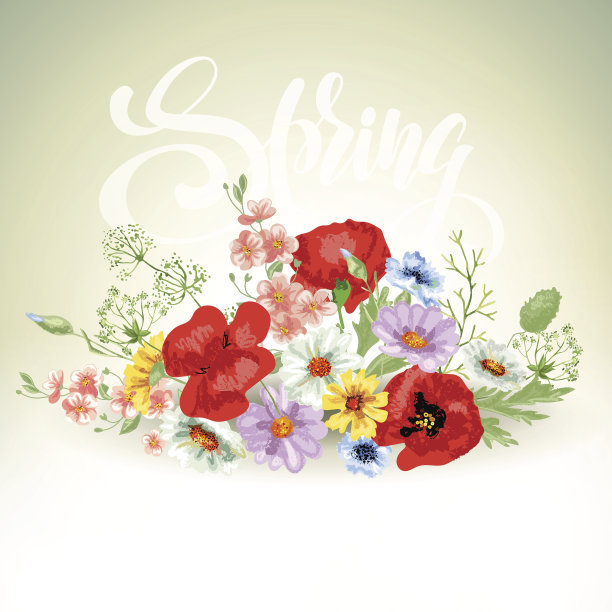 春花与字图片下载