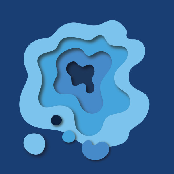 剪纸风格框架中的抽象背景图片下载