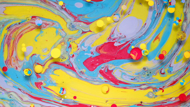 生动色彩中的抽象形式图片下载