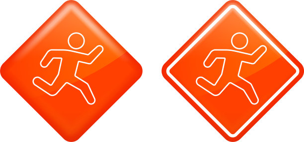 奔跑的男人的象征图片下载