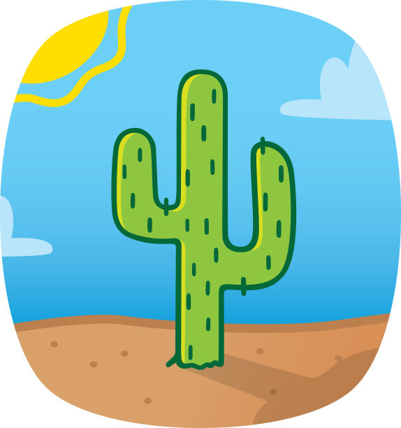 仙人掌涂鸦1图片下载