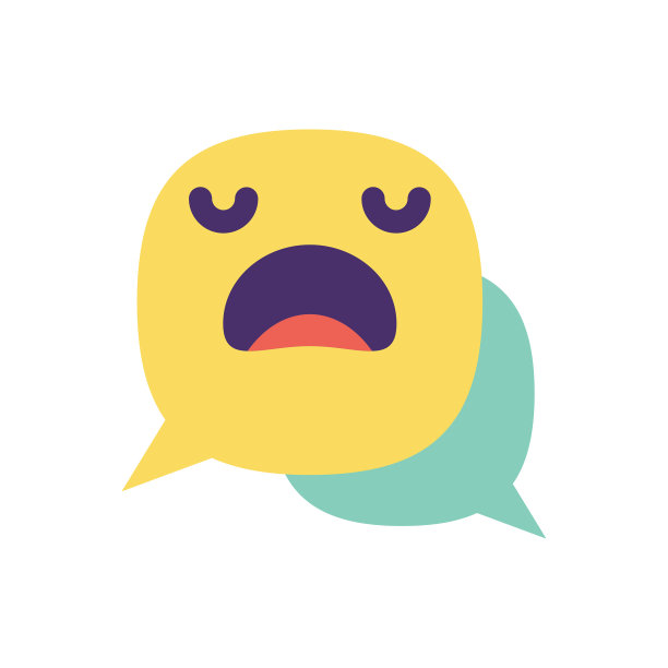 语音泡泡上的表情符号图片下载