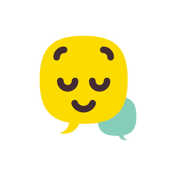 语音泡泡上的表情符号图片下载