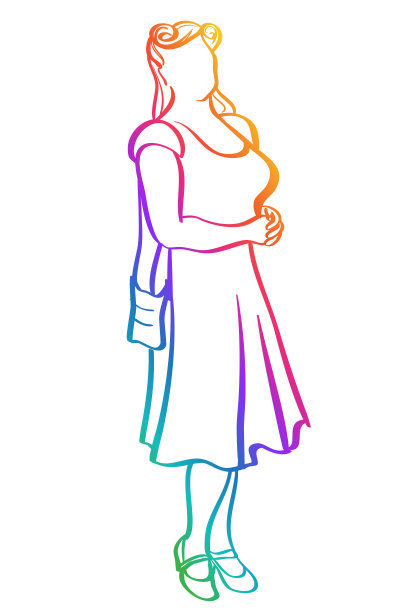 复古时尚的彩虹图片下载