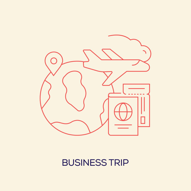 商务旅行相关矢量概念插图图片下载