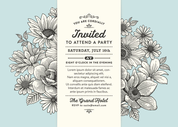 花卉的邀请图片下载