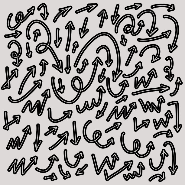 手绘箭头套装图片下载