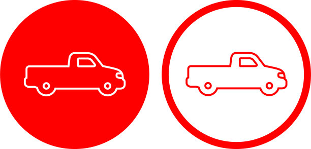 卡车侧视图图标图片下载