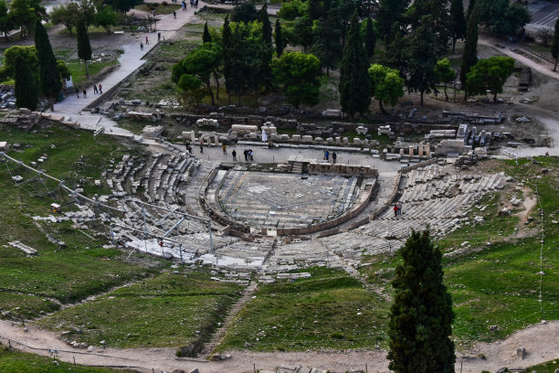 雅典卫城的狄俄尼索斯剧院遗址图片下载