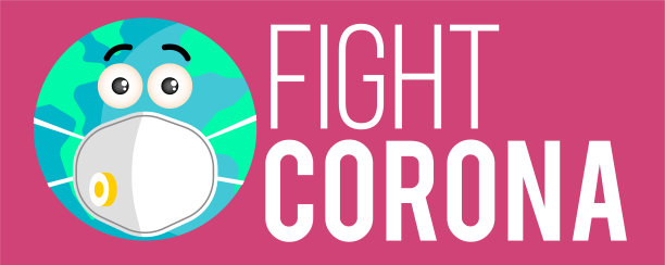 冠状疫情口罩信息标志图片下载