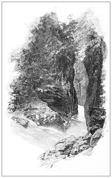 法国的古董旅行照片:比利牛斯山谷图片下载