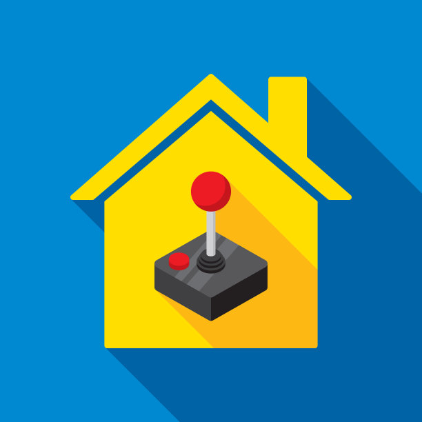 房子操纵杆图标平面图片下载