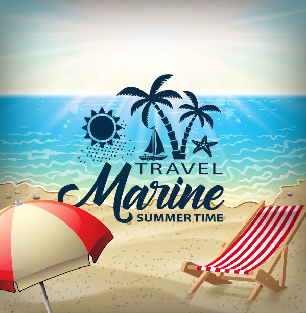 海滩放松迹象图片下载