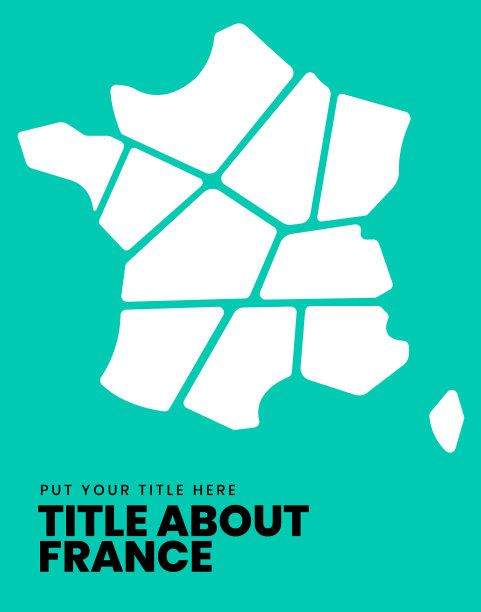 法国地图的页面设计图片下载