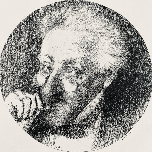 一个拿着鼻烟的老人的肖像图片下载