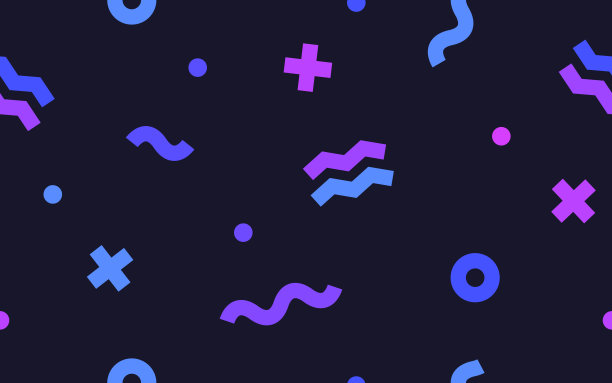 复古无缝线条图案背景图片下载