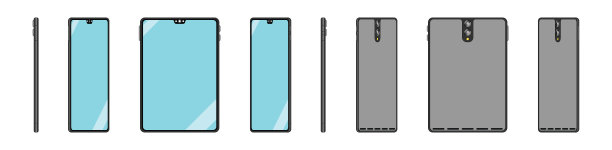 平板插图在标准正交视图的UX和UI，组360视图。图片下载