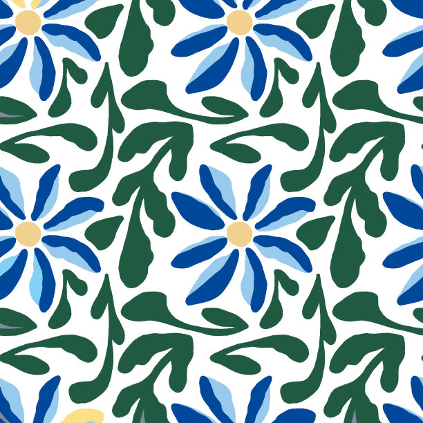 花卉无缝模式图片下载