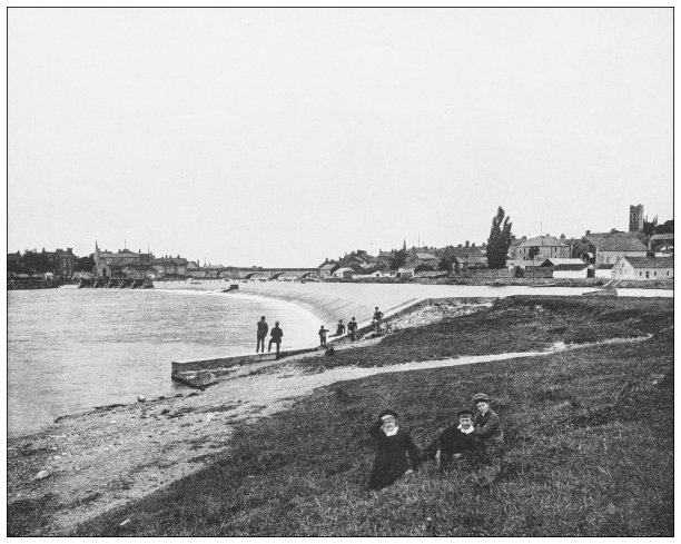 爱尔兰古董照片:阿斯隆，罗斯康门郡图片下载