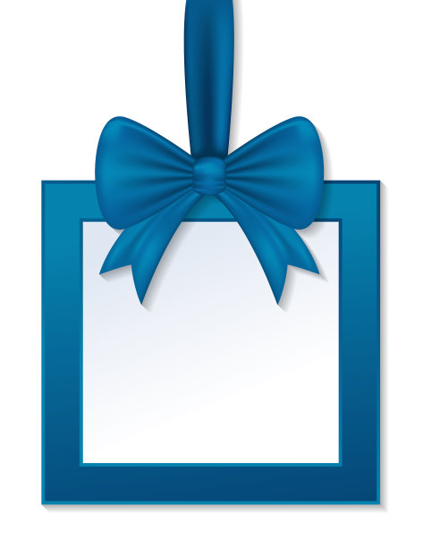 可爱系蝴蝶结节日标志模板图片下载