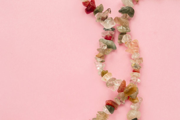 粉色背景珠图片下载