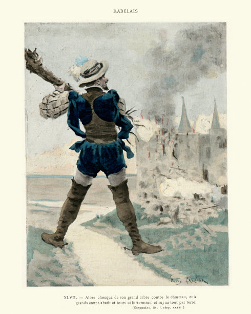 拉伯雷的《巨兽》，巨兽是如何摧毁城堡的图片下载